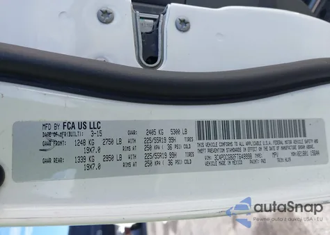 2015 Dodge Journey Crossroad from USA, damaged, VIN 3C4PDCGB2FT649998